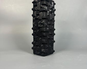 Bareuter porcelain vase Noir, black, from the 1980s, Made in Germany