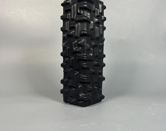 Bareuter porcelain vase Noir, black, from the 1980s, Made in Germany