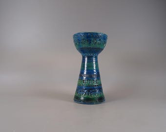 Bitossi candlestick from the 60s - 70s Rimini Blue