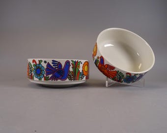 Villeroy and Boch Acapulco cereal bowl ø: 12.5 cm 70s boho tableware, mid-century kitchenware, Christine Reuter.