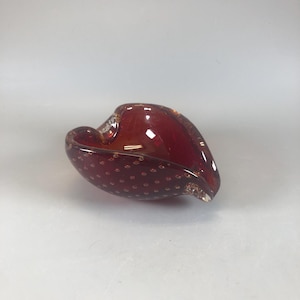 Murano Glass Ashtray, Made in Italy 1970s Green
