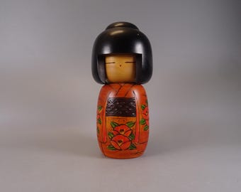 Kokeshi Puppe Holz  Figur aus Japan  Vintage,  70er -80er Jahre