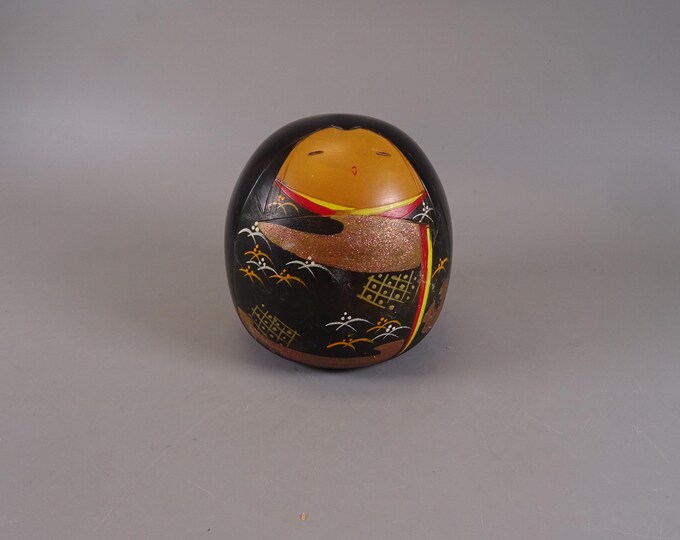 Kokeshi doll wooden figure from Japan vintage, 70s -80s