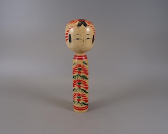 Kokeshi doll wooden figure from Japan vintage, 70s -80s
