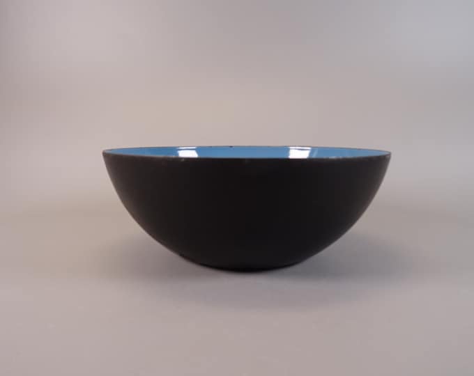 Krenit bowl by Herbert Krenchel, bowl from the 70s, light blue