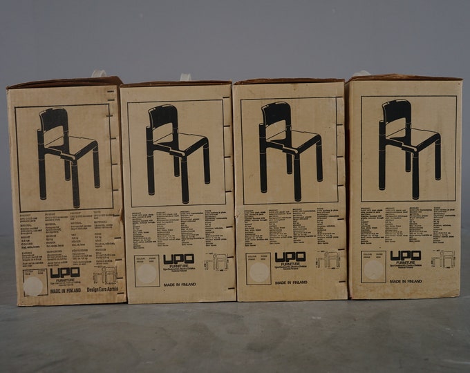 1 of 4 plastic chairs without armrests by Eero Aarnio for UPO Furniture, 1970s, OLD STOCK