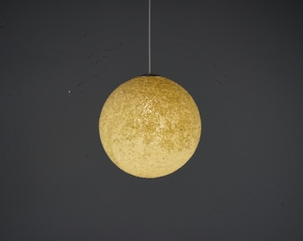 XXL Moon plastic ceiling lamp from the 1980s made of plastic granulate