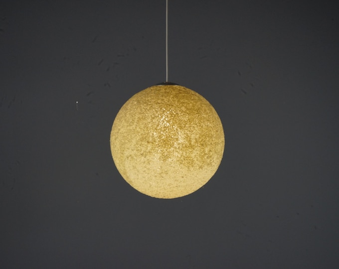 XXL Moon plastic ceiling lamp from the 1980s made of plastic granulate