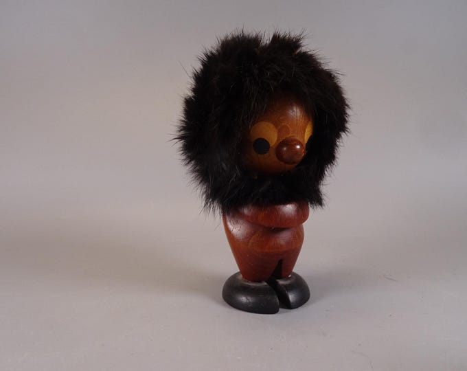 Vintage Danish goblin figure teak from the 1960s/70s Mid Century