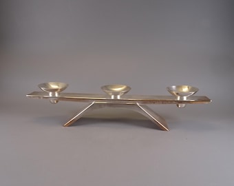 WMF Wilhelm Wagenfeld candlestick silver modular candle holder table lamp