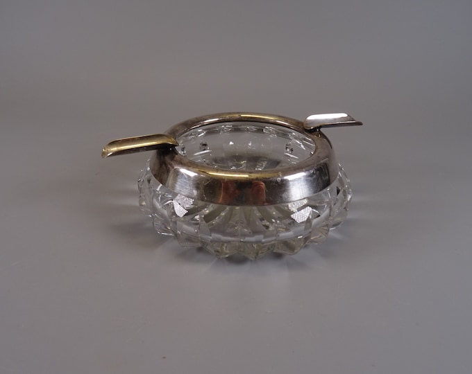 WMF ashtray with silver-plated rim, vintage