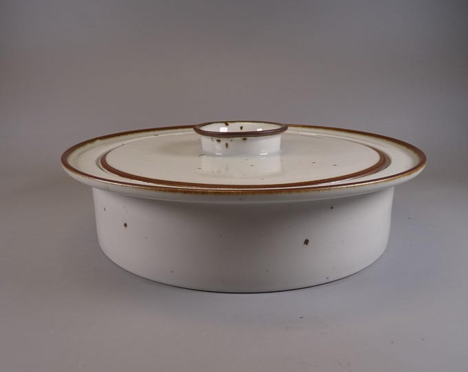 1 Terrine with Lid Brown Mist Collection Dansk Designs Denmark, Vintage 1970s