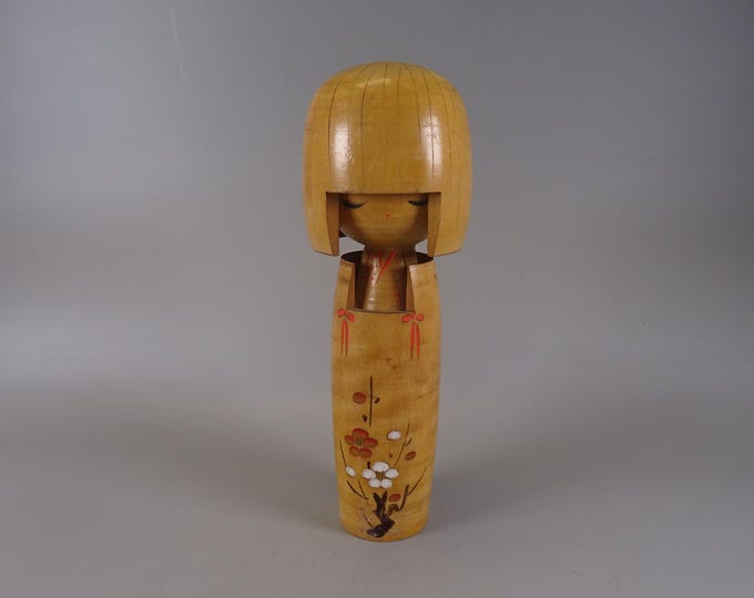 Kokeshi doll wooden figure from Japan vintage, 70s -80s