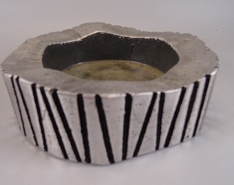 Brutalist WMF bowl, ashtray vintage, aluminum