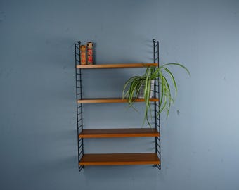 String Shelf fron the 1970s in Teak Wood
