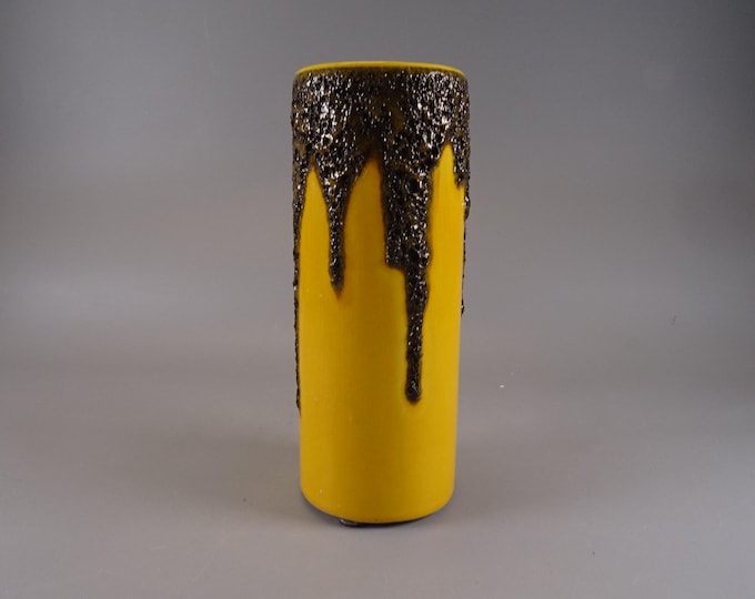 Yellow Fat Lava Vase by Fohr Keramik Flower Vase Ceramic Vase