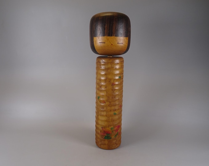 Kokeshi doll wooden figure from Japan vintage, 70s -80s