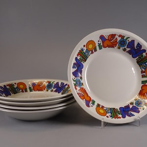 Villeroy and Boch Acapulco Soup Plate 70s Boho Tableware, Mid Century Kitchenware Christine Reuter