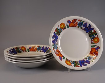 Villeroy and Boch Acapulco Soup Plate 70s Boho Tableware, Mid Century Kitchenware Christine Reuter