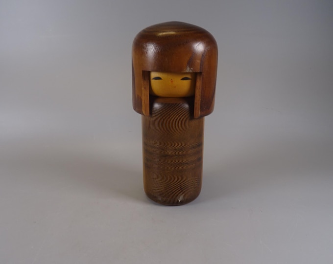 Kokeshi doll wooden figure from Japan vintage, 70s -80s