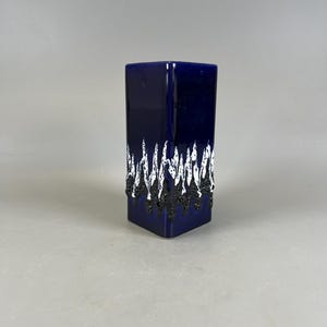 Orange Fat Lava Bay West German Vase