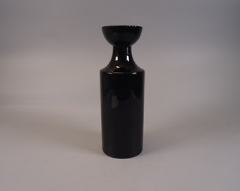 Rosenthal Porcelain Noir Vase, 80s Made in Germany Mid-Century