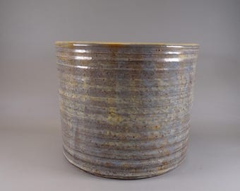 XXL flower planter Mid Century Design Ceramic Grey