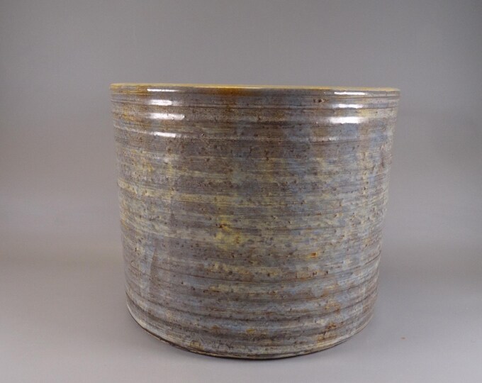 XXL flower planter Mid Century Design Ceramic Grey
