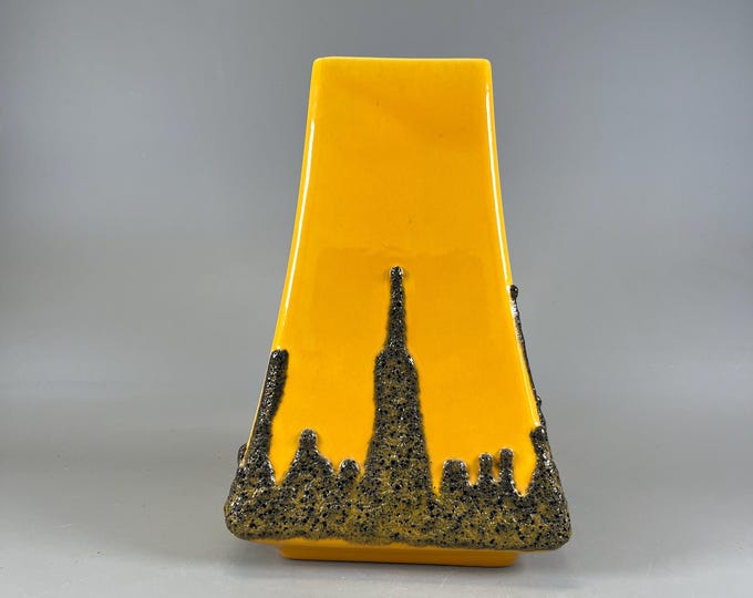 Yellow Fat Lava Vase by Fohr Keramik 336-20 Flower Vase Ceramic Vase