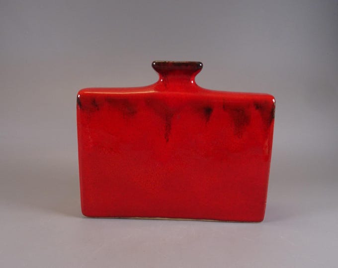 Vase Red Mid Century Design