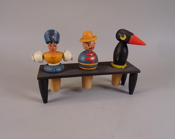 Set of 3 wooden bottle stoppers KK Kunst