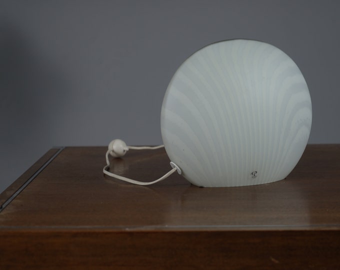 Peil & Putzler milk glass lamp, 1960s