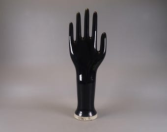 Vintage Glove Mold 1296/8 West-Germany Black