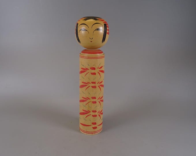 Kokeshi doll wooden figure from Japan vintage, 70s -80s