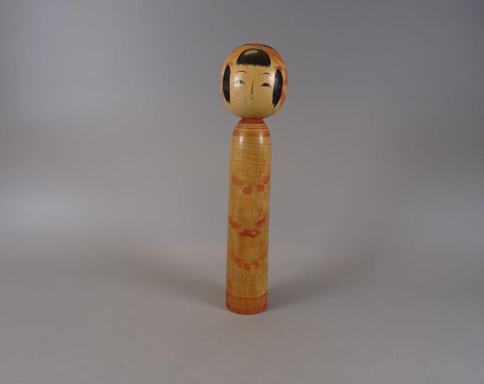 Kokeshi doll wooden figure from Japan vintage, 70s -80s