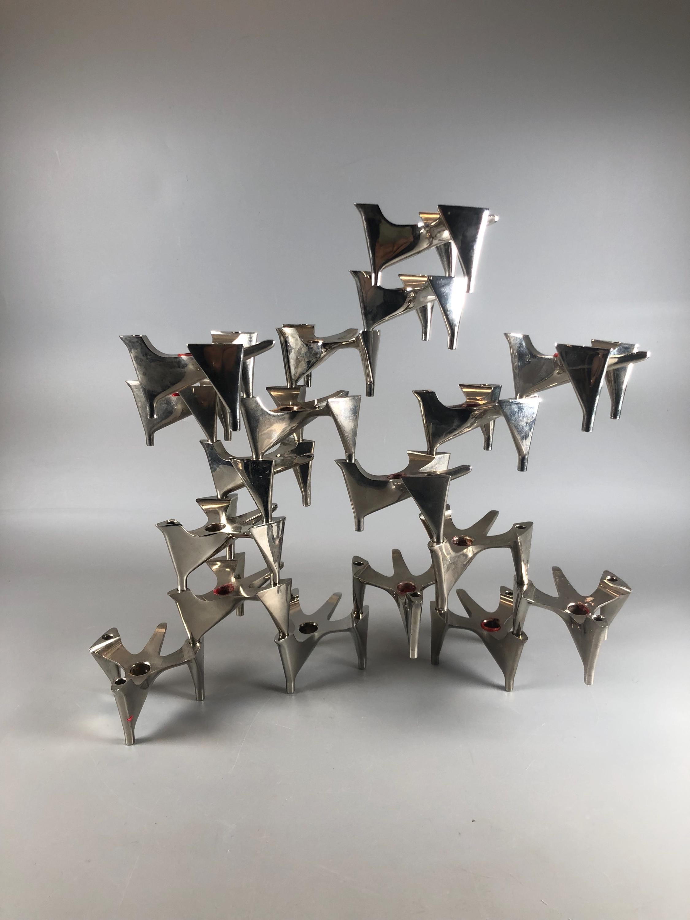 Vogelflug Modular candle holders from the 70s TOP Design Vogelflug Modular candle holders from the 70s TOP Design