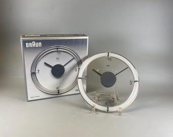 German minimalism  BRAUN ABW 35 quartz Wall Clock Design By  Dietrich Lubs