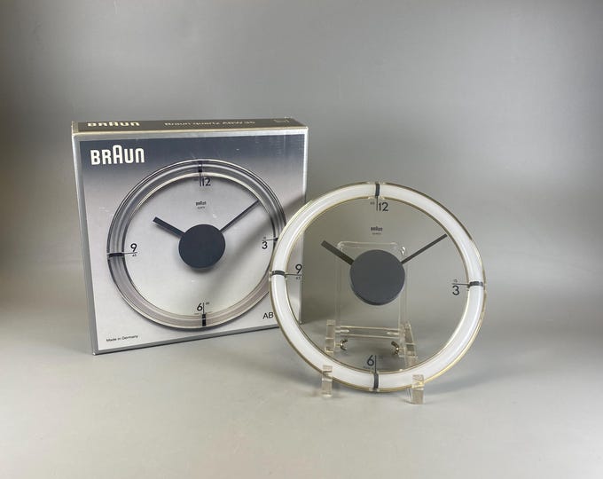 German minimalism  BRAUN ABW 35 quartz Wall Clock Design By  Dietrich Lubs