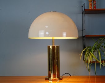 XXL Cosack table lamp from the 1970s in brass and plastic