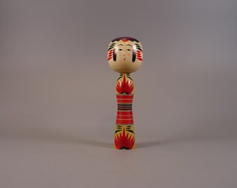 Kokeshi doll figure from Japan made of wood, vintage, 50s 60s 70s