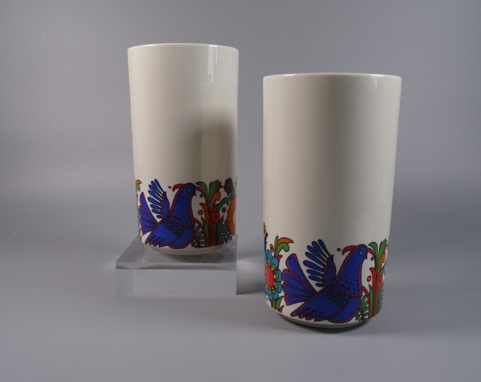 1 of 8 Villeroy and Boch Acapulco flower vase, 70s boho tableware, mid century kitchenware, Christine Reuter.