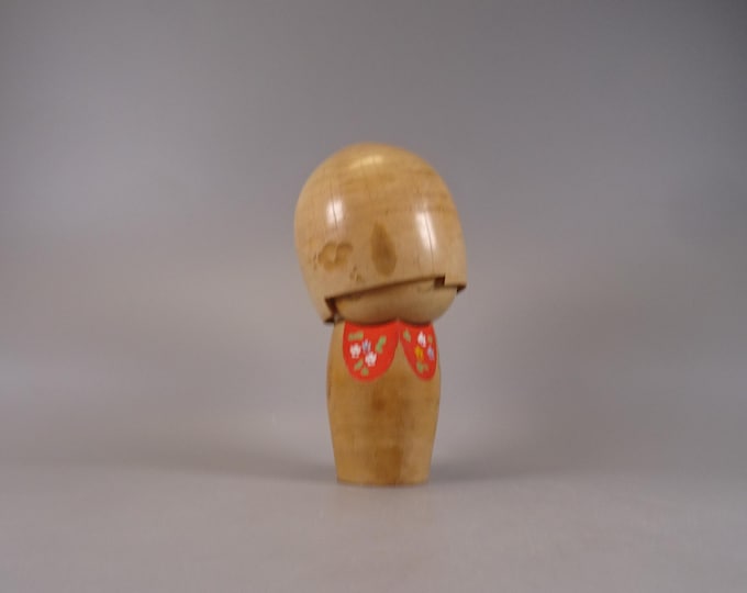 Kokeshi doll wooden figure from Japan vintage, 70s -80s