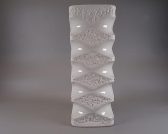 Porcelain Vase Royal Porcelain Bavaria White Vintage 640/4