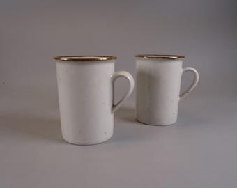 1 of 2 Mocha Cups Brown Mist Collection Dansk Designs Denmark, Vintage 1970s