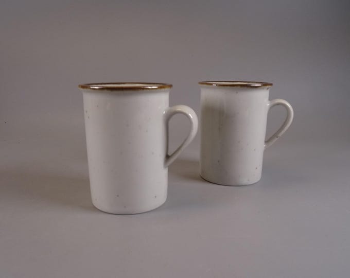 1 of 2 Mocha Cups Brown Mist Collection Dansk Designs Denmark, Vintage 1970s