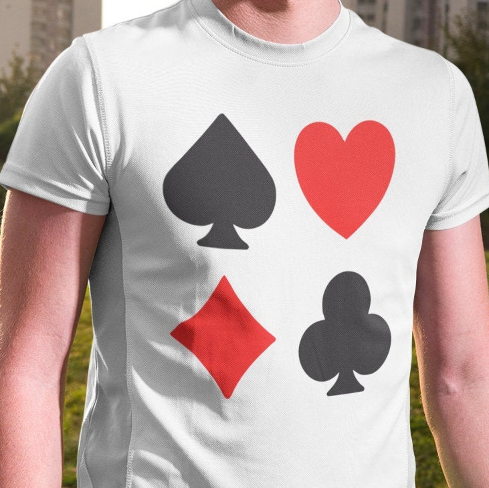 Playing Cards Suits T Shirt SM 3XL Funny Gift | Etsy