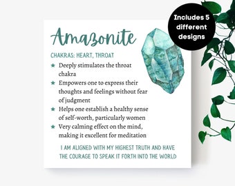 Crystal Information Cards By Elkincrystals On Etsy Crystal Information Cards By Elkincrystals On Etsy