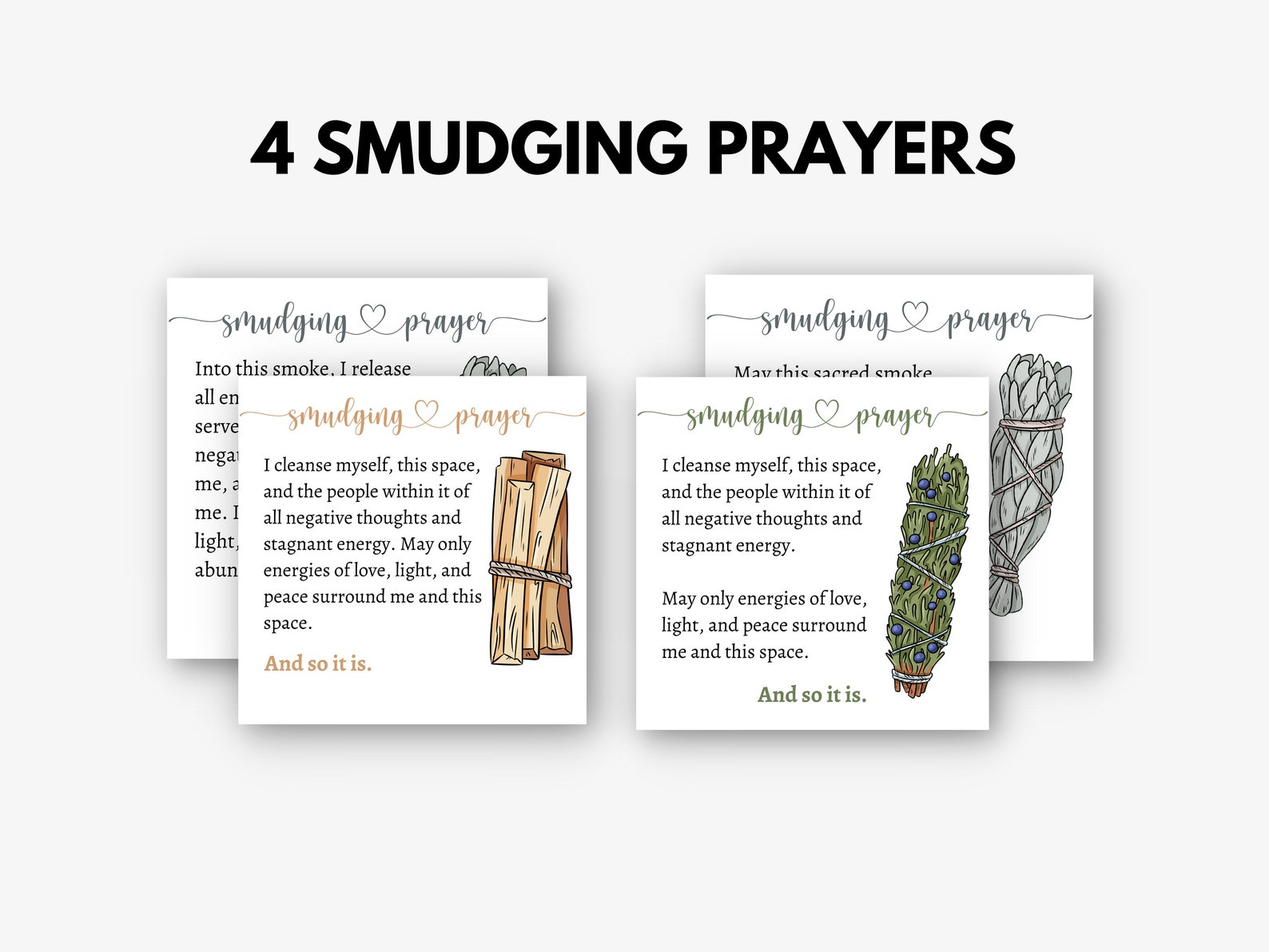 Smudging Printable Smudging Instant Download Cleansing | Etsy