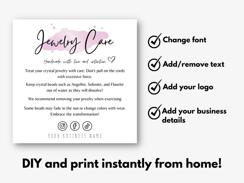 Jewelry Care Cards Jewelry Care Instructions Printable Care Etsy jewelry-care-cards-jewelry-care-instructions-printable-care-etsy