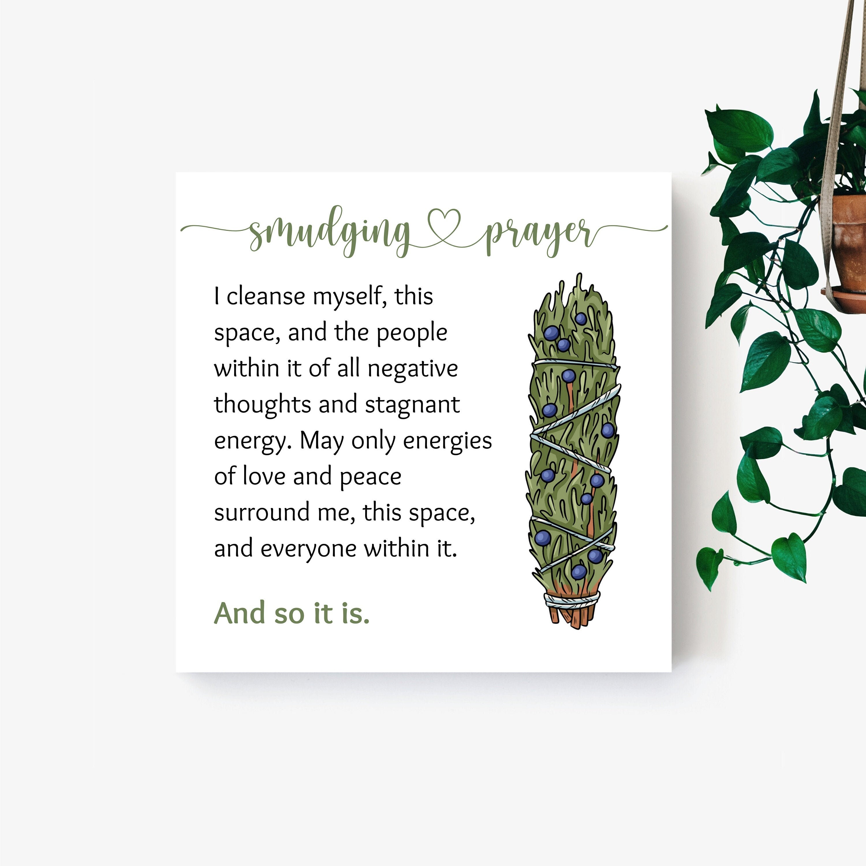 Juniper Smudging Prayer Instant Download Smudging Prayer - Etsy Ireland